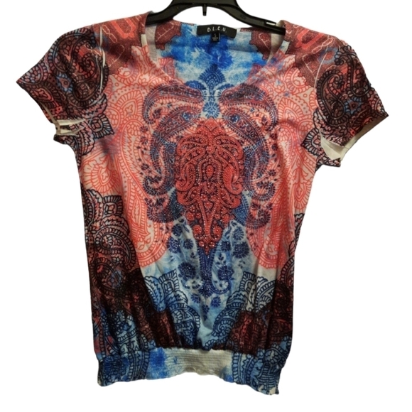 BLEU Blouse Size Small - Picture 2 of 6